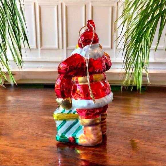 VINTAGE 2002 Coca-Cola Santa Blown Glass Ornament in Box - Christmas Tree - Picture 11 of 16